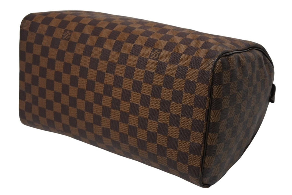 Louis Vuitton Speedy 35 Damier Azur Handbag Brown Beige — view 6