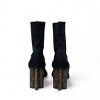 Louis Vuitton Silhouette Line Monogram Boots Short Shoes Fabric Leather — view 5