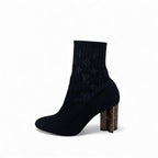 Louis Vuitton Silhouette Line Monogram Boots Short Shoes Fabric Leather — view 3