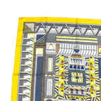 Hermes Scarf Silk Carre 90 Garden OF Shapes Yellow — view 2