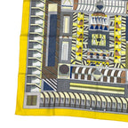 Hermes Scarf Silk Carre 90 Garden OF Shapes Yellow — view 4