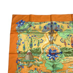 Hermes Scarf Silk Carre 90 Sarasvati Talent Orange — view 2