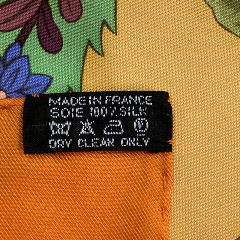 Hermes Scarf Silk Carre 90 Sarasvati Talent Orange — view 8