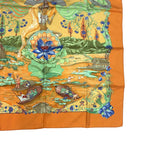 Hermes Scarf Silk Carre 90 Sarasvati Talent Orange — view 5