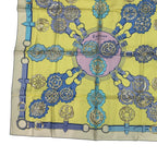 Hermes Scarf Silk Carre 90 Cuivreries Copperwork Yellow — view 4