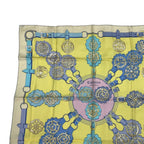 Hermes Scarf Silk Carre 90 Cuivreries Copperwork Yellow — view 2