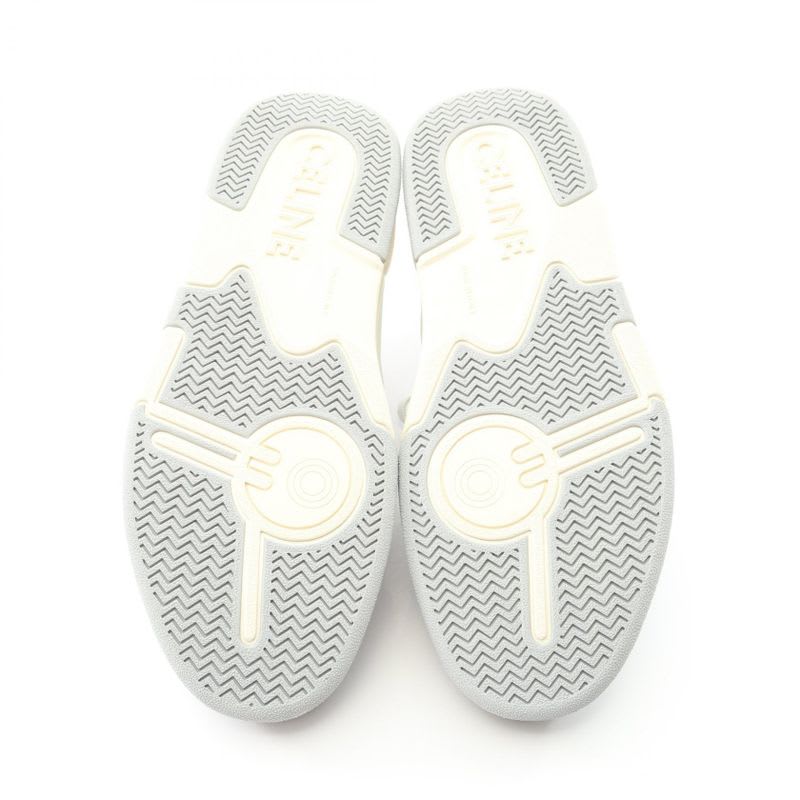 Celine Sneakers Triomphe C00 Dp40 White Gray Beige Leather — view 4