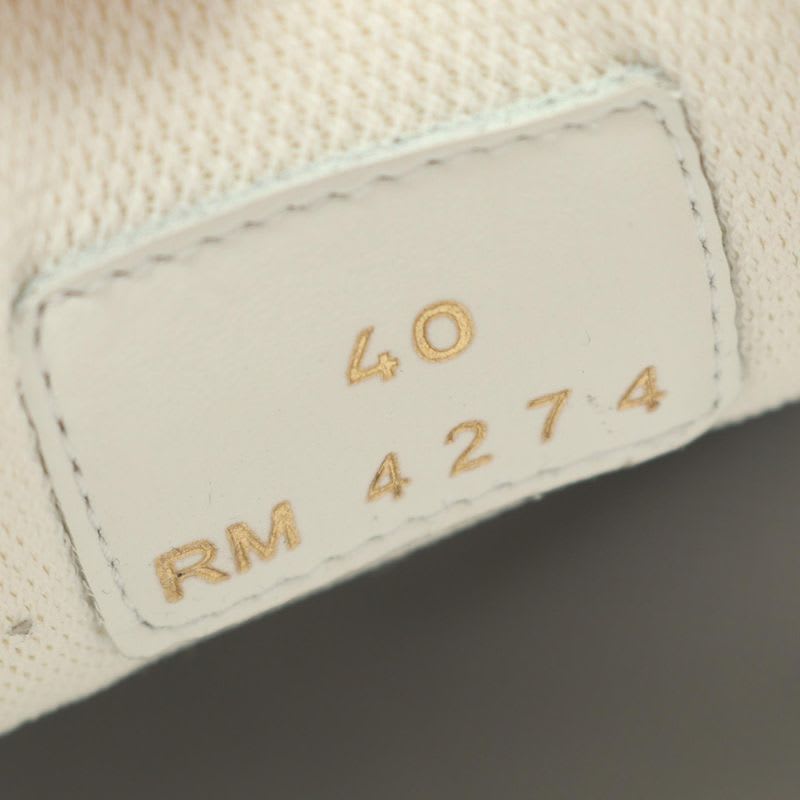Celine Sneakers Triomphe C00 Dp40 White Gray Beige Leather — view 6