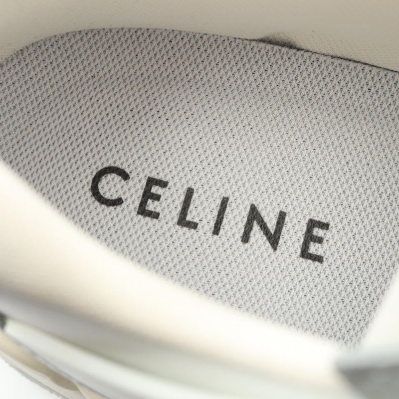 Celine Sneakers Triomphe C00 Dp41 White Gray Beige Leather — view 5