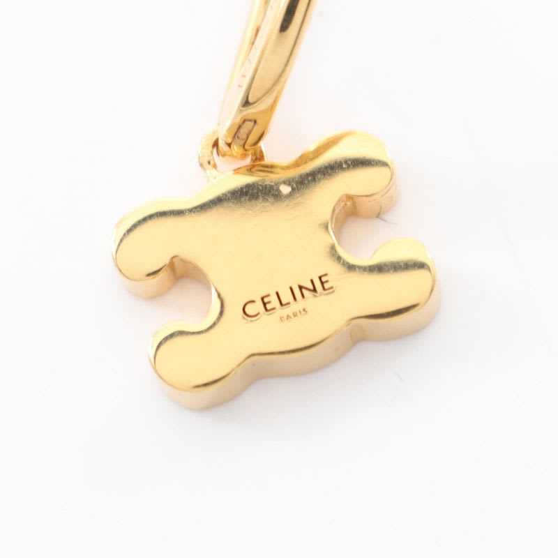 Celine Earrings Triomphe 460 Gc6 Bzi35 or Gold GP — view 4