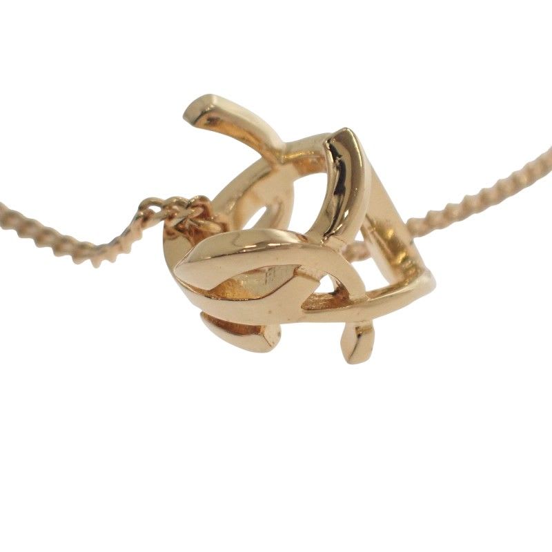 Saint Laurent Cassandra Necklace Metal Gold — view 6