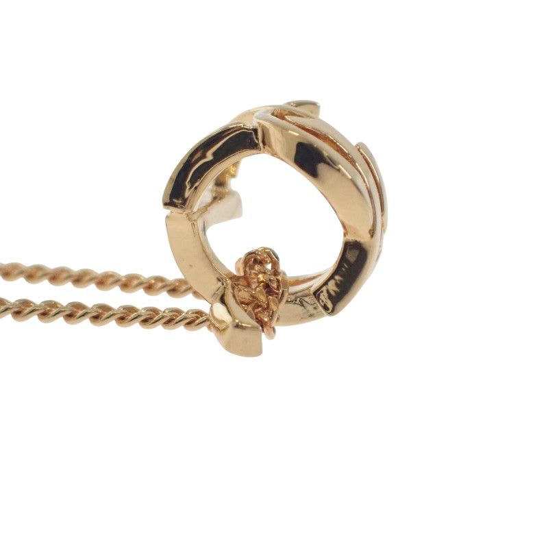 Saint Laurent Cassandra Necklace Metal Gold — view 5