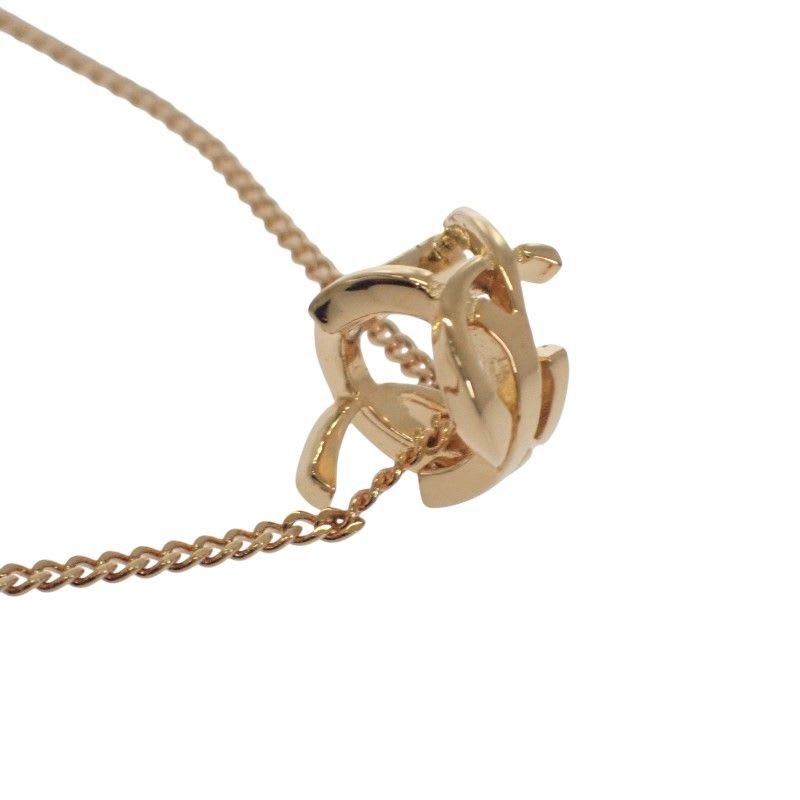 Saint Laurent Cassandra Necklace Metal Gold — view 3