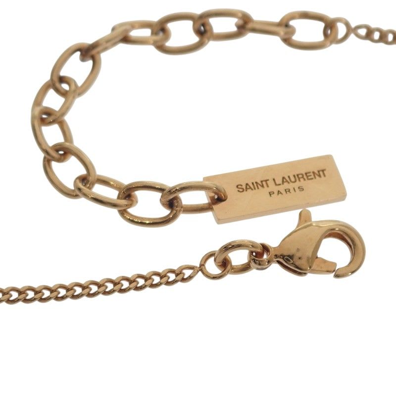 Saint Laurent Cassandra Necklace Metal Gold — view 9