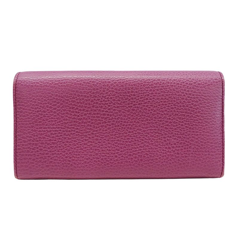 Gucci Wallet Long Leather Swing Continental Purple — view 2