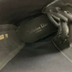 Christian Dior Arcade Boots Short Shoes Leather Black Logo Lace Up Zip — view 7