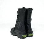 Christian Dior Arcade Boots Short Shoes Leather Black Logo Lace Up Zip — view 4