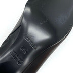 Hermes Saint Germain Boots Short Shoes Leather Black Silver Kelly Hardware — view 8