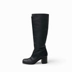 Hermes Houle 60 Boots Long Shoes Leather Black Stitching — view 3