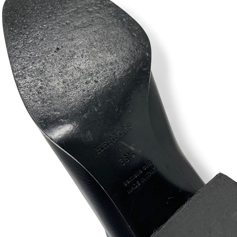 Hermes Houle 60 Boots Long Shoes Leather Black Stitching — view 7