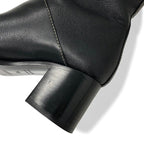 Hermes Houle 60 Boots Long Shoes Leather Black Stitching — view 8