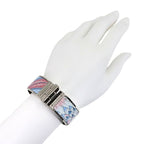 Hermes Charniere Large Bangle Multicolor Silver Accessory — view 9