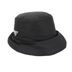 Prada Triangle Logo Padded Bucket Hat Polyamide Black M 2 Hc248 — view 3