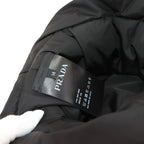 Prada Triangle Logo Padded Bucket Hat Polyamide Black M 2 Hc248 — view 6