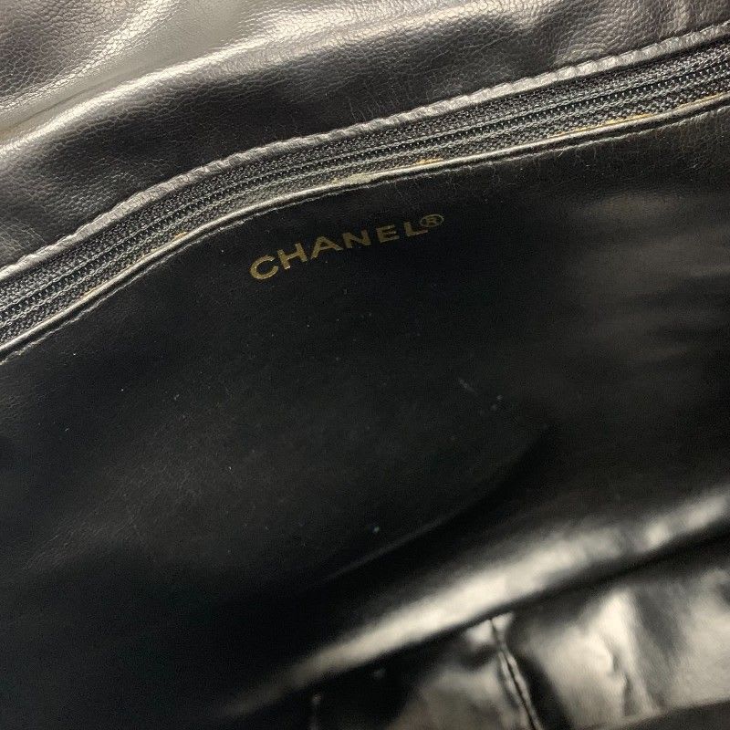 Chanel Bag Backpack Rucksack Black Gold Quilted Turn Lock — view 8