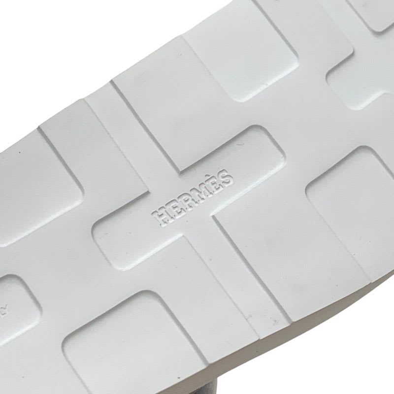 Hermes Enid Sandals Shoes Leather White Sports — view 8