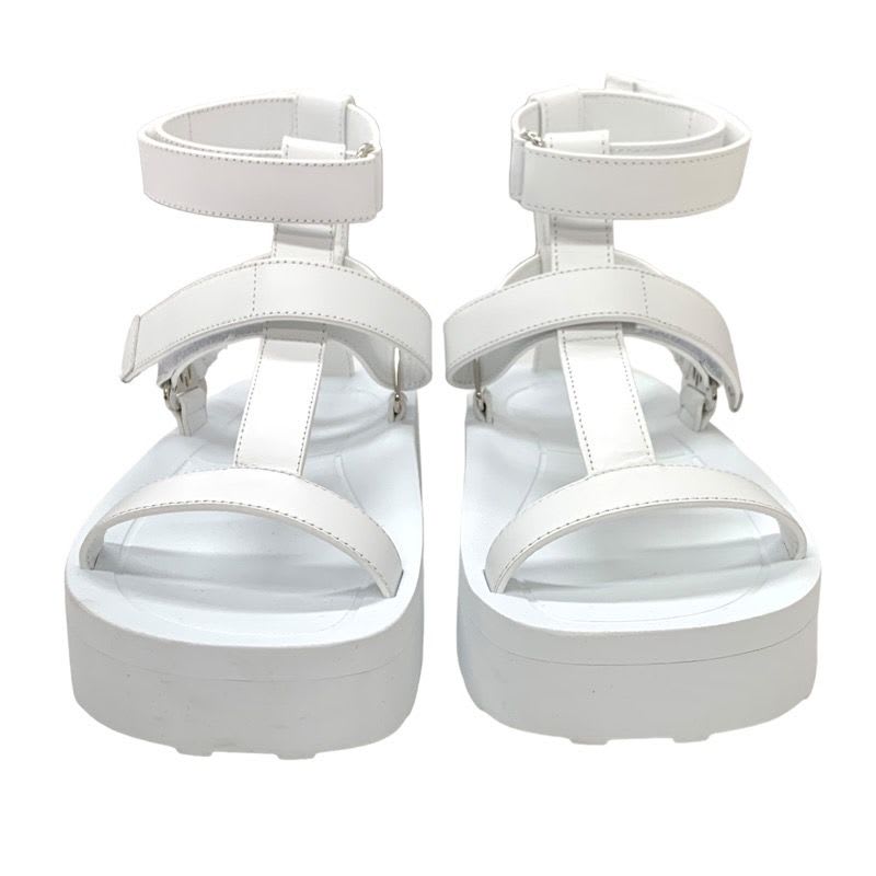 Hermes Enid Sandals Shoes Leather White Sports — view 2