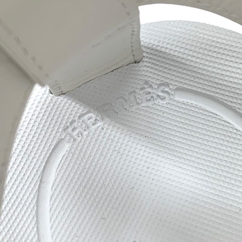 Hermes Enid Sandals Shoes Leather White Sports — view 7