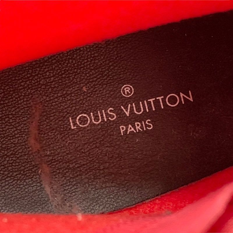 Louis Vuitton Boots Short Rain Silhouette Line Monogram Rubber Pink — view 7
