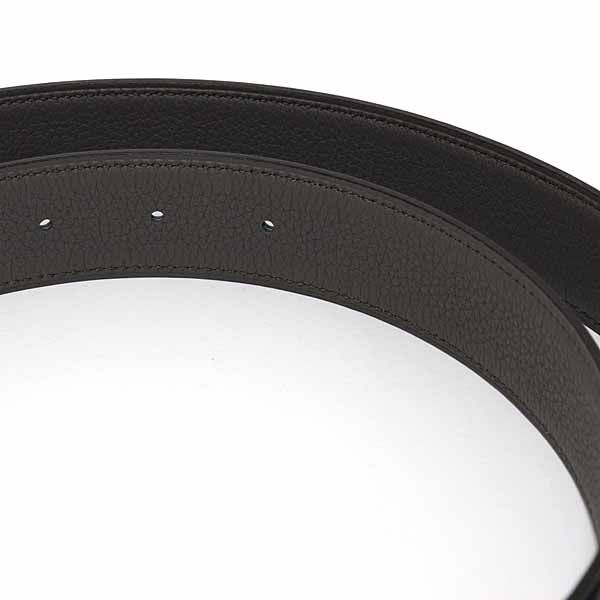 Hermes Belt Buckle H & Leather 32 Box Calf 135 Vaux Togo Black Ethane — view 6
