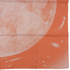 Hermes Carre 90 Clair de LUNE Cles 100% Silk Scarf Orange Gray — view 6