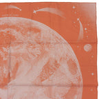Hermes Carre 90 Clair de LUNE Cles 100% Silk Scarf Orange Gray — view 4