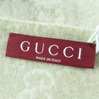 Gucci 100% Cashmere GG Pattern Current Item Muffler Beige 45190 cm Scarf — view 9