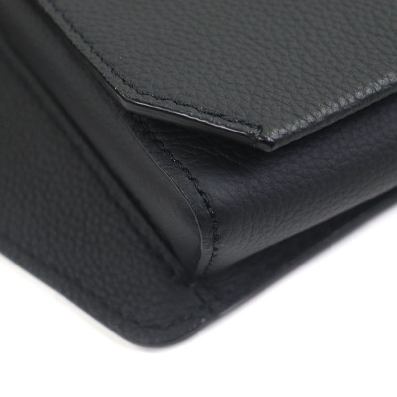 Louis Vuitton Leather Noir Black Aerogram Takeoff Ring Body Bag — view 9
