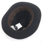 Hermes 100% Rabbit Serie Button Hat Fedora Felt Black 58 — view 4