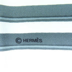 Hermes Carre 90 Brides De GALA Ceremony Bridle 100% Silk Scarf Blue White — view 7