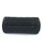 Chanel As3893 Caviar Leather Quilted 2-Way Bow Sling Bag Handbag Black