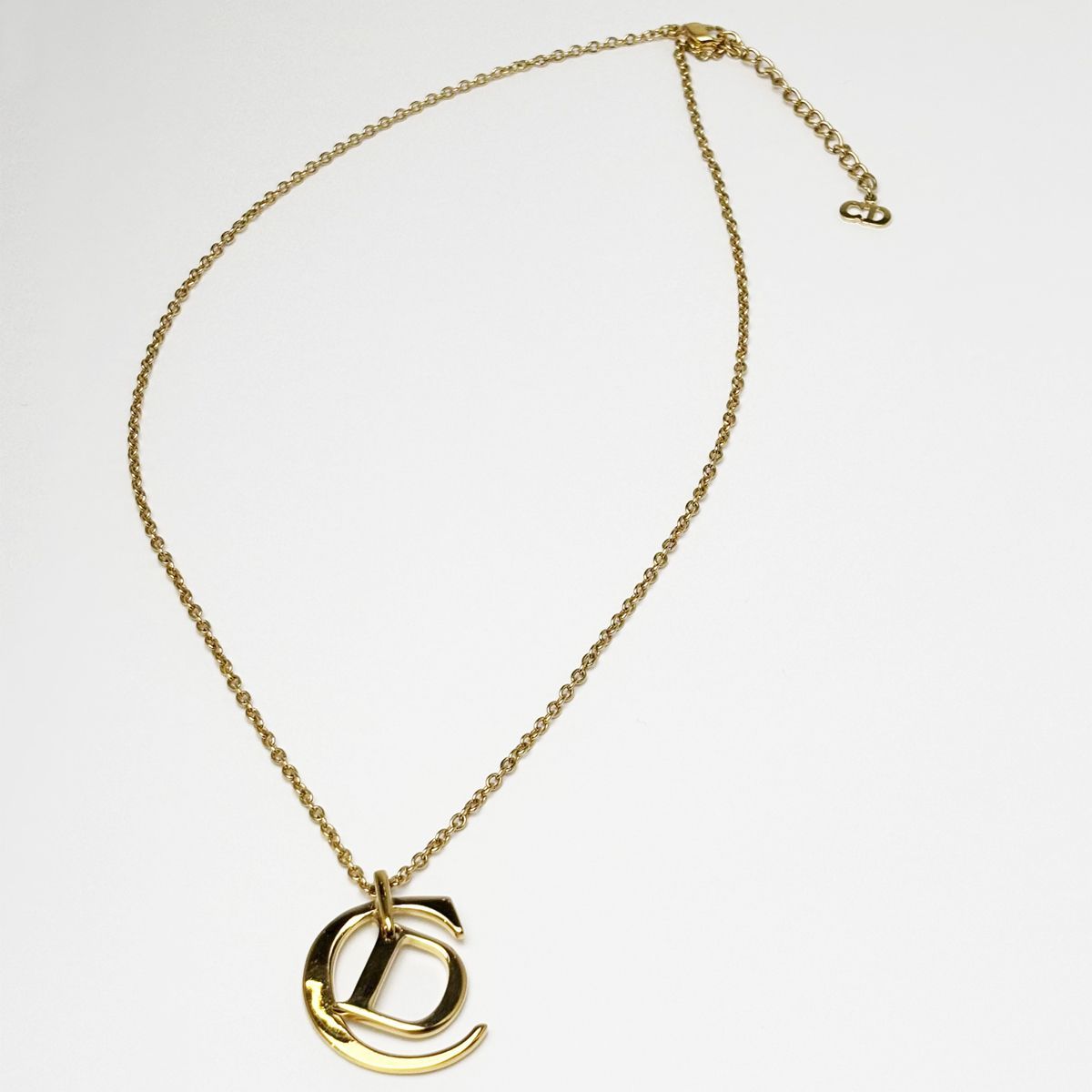 Dior Necklace CD Logo Gold Pendant — view 6