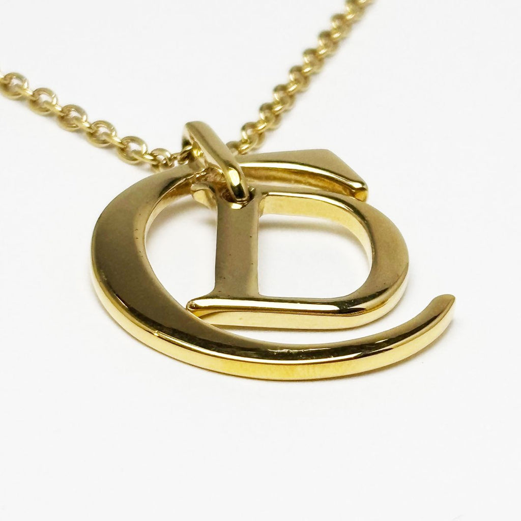Dior Necklace CD Logo Gold Pendant — view 3