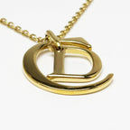 Dior Necklace CD Logo Gold Pendant — view 3