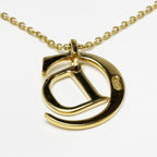 Dior Necklace CD Logo Gold Pendant — view 4