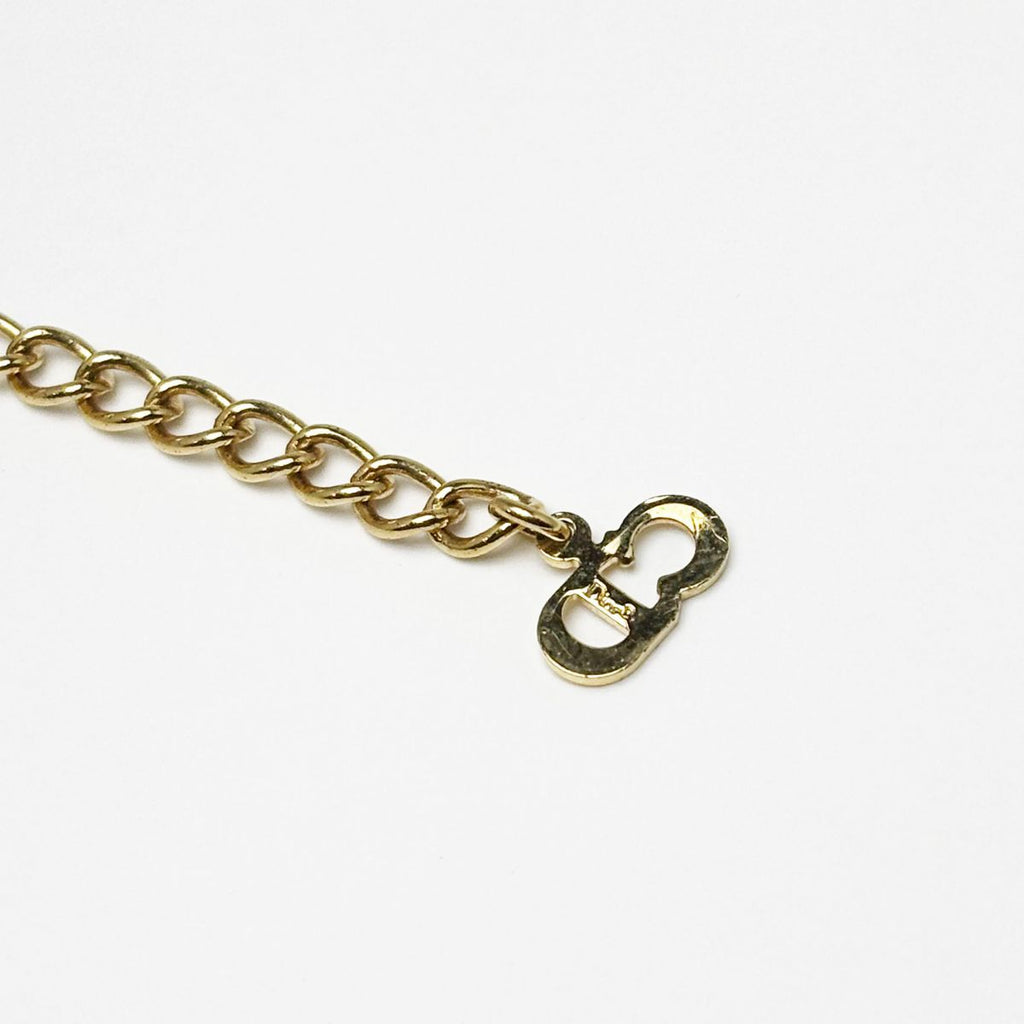 Dior Necklace CD Logo Gold Pendant — view 8