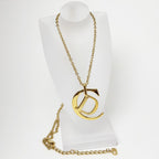 Dior Necklace CD Logo Gold Pendant — view 9