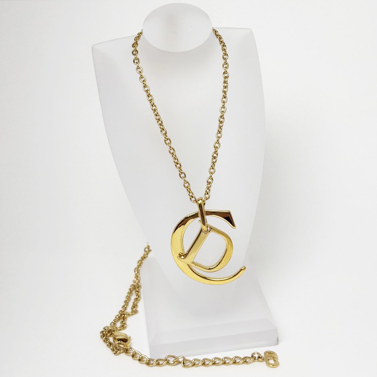 Dior Necklace CD Logo Gold Pendant — view 9