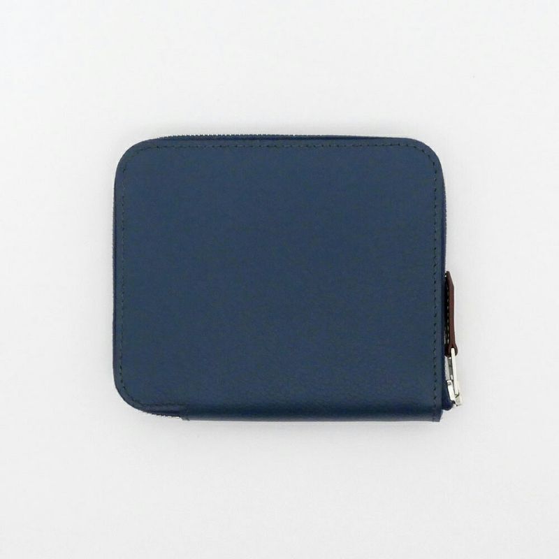 Hermes Azap Silk-in Compact Bleu-de-prusse Eva-color-silva-hardware — view 2