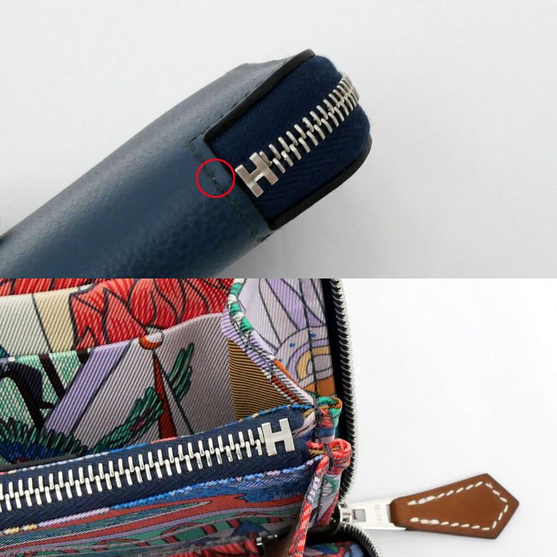 Hermes Azap Silk-in Compact Bleu-de-prusse Eva-color-silva-hardware — view 9